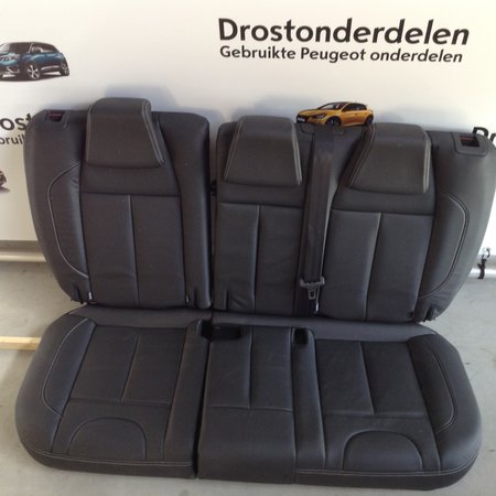 Ledersitzsatz für Peugeot 2008, schwarzes Leder mit Sitzheizung