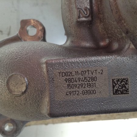 Turbo 9804945280 Peugeot 208 1.6 HDI (Engine code BHY)