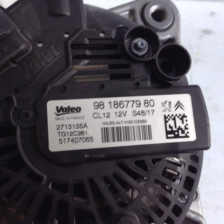 Alternator 9818677980 peugeot 308 T9 1.2 Valeo CL12 12V