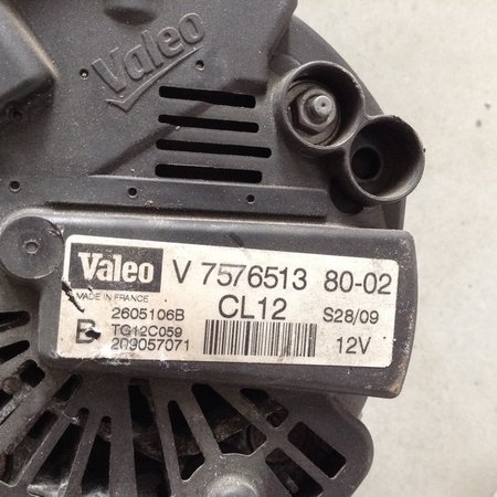 Alternator V757651380 peugeot 207 1.6 Valeo CL12 12V (5705KG)