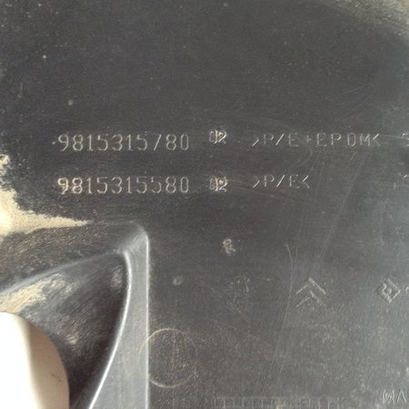 Protection plate bottom 9815315780/9815315580 Peugeot 3008 P84E