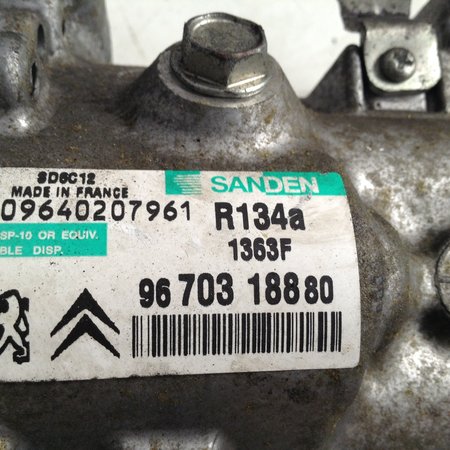 Air conditioning pump 9670318880 Peugeot 207 1.6 16V 1363F