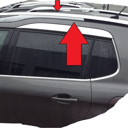 Roof molding Left 96783576VV / 96783575VV Peugeot 2008 Silver