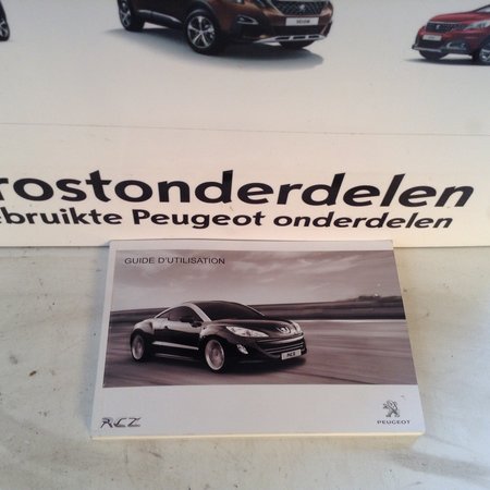 Instruction booklet Peugeot RCZ in French