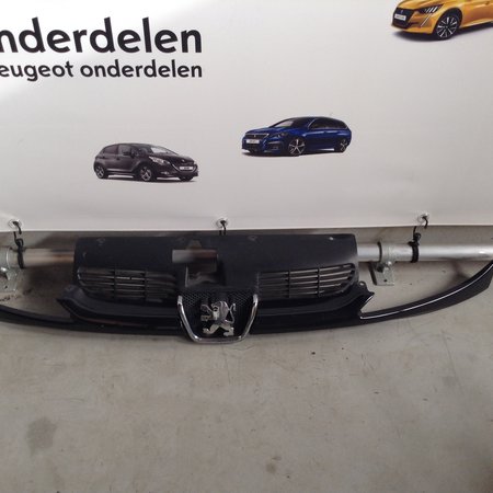 Grille Van Voorbumper Peugeot 206CC  Cabriolet Zwart (Kleurcode EXL)