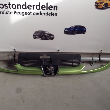 Kühlergrill der vorderen Stoßstange Peugeot 206CC Cabriolet Apfelgrün Metallic