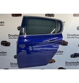 Door 4-door rear left of a Peugeot 308 color code EEC blue 9802165680