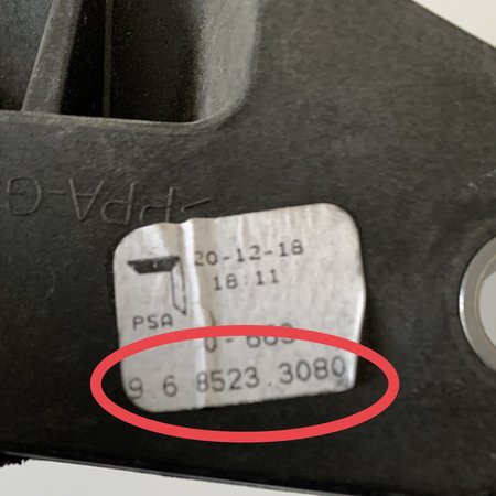 SCHALTKABEL BEI GETRIEBE PEUGEOT 208 9685233080 GESCHLOSSEN