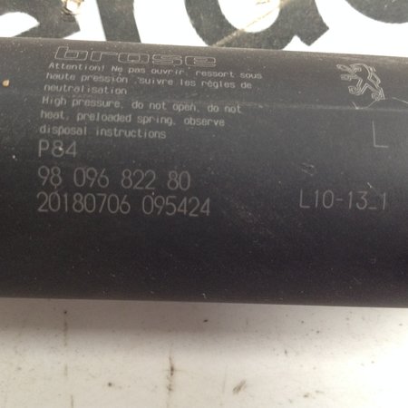 Electric Gas Damper Rear Left 9809682280 Peugeot 3008 II