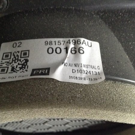 Deurpaneel/Portierbekleding Links-Voor 98157496AU Peugeot 3008 II