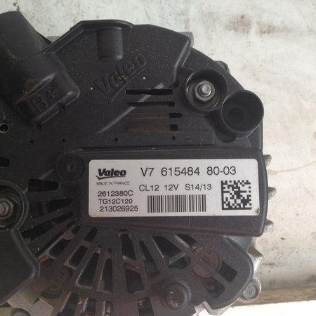 Alternator Valeo V761548480 CL12 12V Peugeot 207 (5705KG)