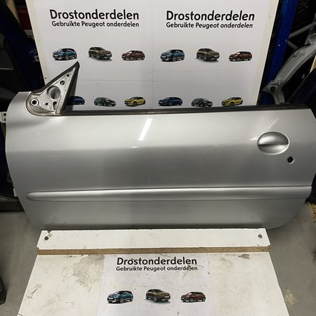 Portier Links-Voor Peugeot 206CC Kleur Zilver EZR