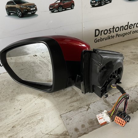 Outside Mirror Left With Blind Spot Monitoring Opel Grandland X Color Red Metallic