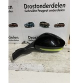 Buitenspiegel Links Peugeot 208 Kleur Zwart KTV Met Lime Kleur Knipperlicht