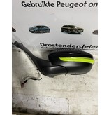 Buitenspiegel Links Peugeot 208 Kleur Zwart KTV Met Lime Kleur Knipperlicht