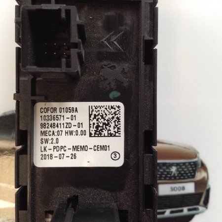 Combination switch Windows 98248411ZD Peugeot 3008 II P84E