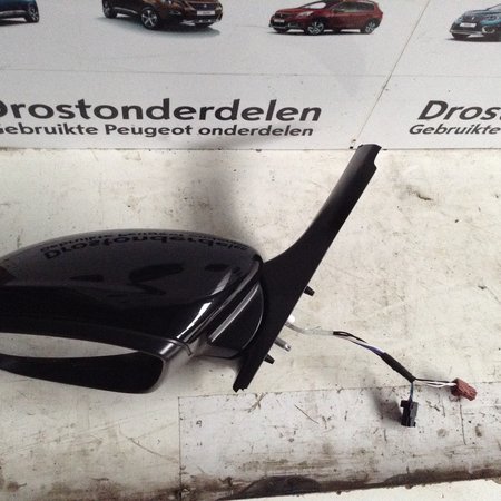 Outside mirror left foldable Peugeot 208 Color Black KTV