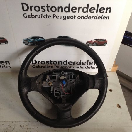 Steering wheel Leather 96866878 Peugeot 207