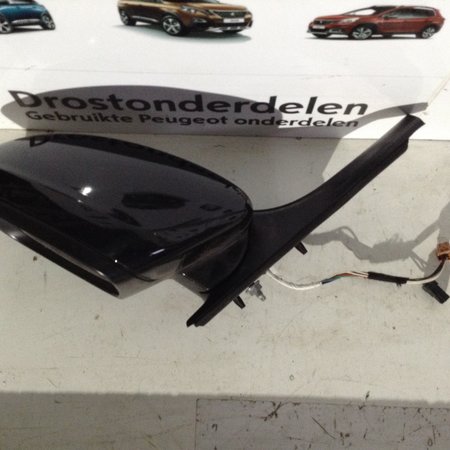Outside Mirror Left Not Foldable Peugeot 208 Black KTV