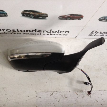 Exterior Mirror Right Foldable Peugeot 208 Color Mother of Pearl White KWED