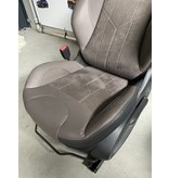 Front Seat Left Half Leather/Suede Brown/Black Peugeot 2008