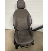 Front Seat Right Half Leather/Suede Brown/Black Peugeot 2008