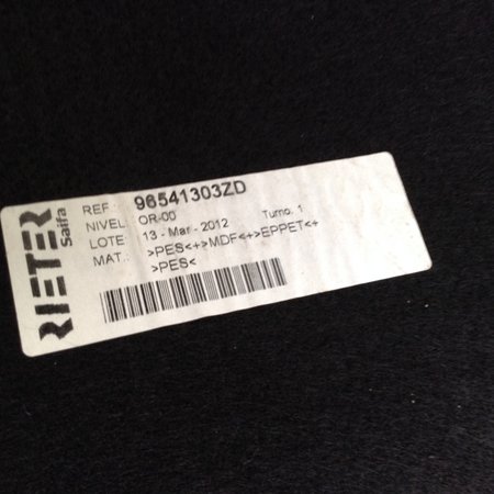 Kofferbak Mat 96541303ZD Peugeot 207CC