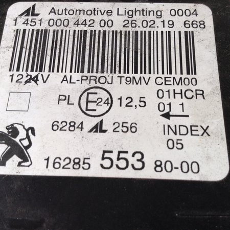 Original Linker Koplamp Led 9816990680 / 1628555480 Peugeot 308 T9 Facelift