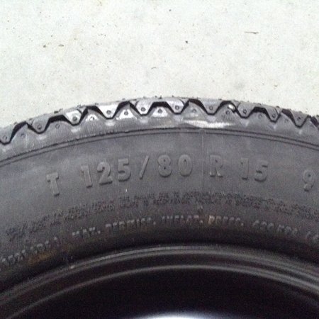 Spare wheel / Homecoming Peugeot 125/80/R15 Continental