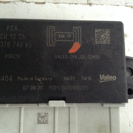 Parking module 9837674080 Peugeot 208 II P21E Valeo