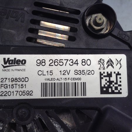 Alternator 9826573480 Peugeot 2008 II P24E