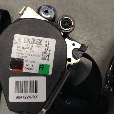 Gordelset 98208525XX / 98412247XX / 98412248XX / 98208526XX Peugeot 208 II P21E