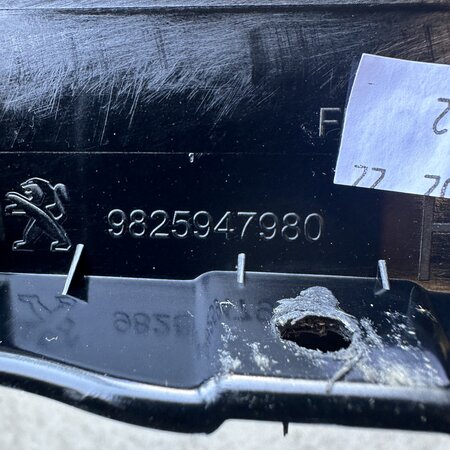 Sierlijst zwart  van  Rechts-voor deur Peugeot 2008II P24  9825947980
