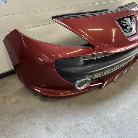 Front bumper Peugeot 207 color code KHS red