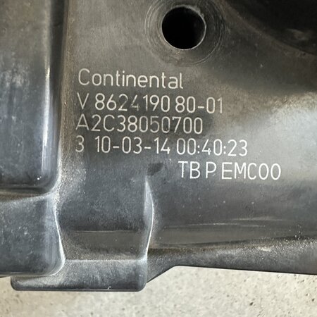 Gasklephuis met artikelnummer V862419080 Peugeot 308 1.6 16 vti