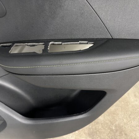 Door panel/Door trim Rear right 98325787ZD Peugeot 2008 II GT green stitching