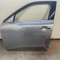 Door 4-door left front with article number (KCA) color gray blue 9831047780 Peugeot 2008II ( (Note Restyle dent)