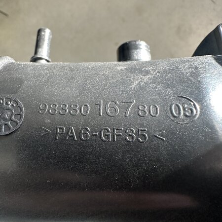 Intercooler Pipe with article number 9833016780 Peugeot 208 II