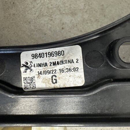 Ruitmechaniek 4Deurs links-voor met artikelnummer 9840196980  Peugeot 3008 II