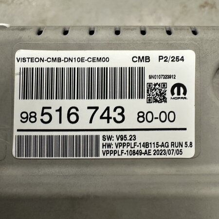 Kilometerzähler KM mit Teilenummer 9851674380 Peugeot 208 II