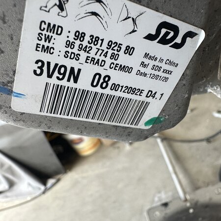 IMA engine with article number 1691078180 Peugeot 3008 II hybrid 4x4 ( 3V9N04)