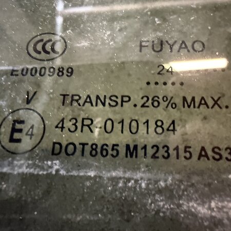 peugeot Door window 4-door right rear with article number 9823170280 Peugeot 208II