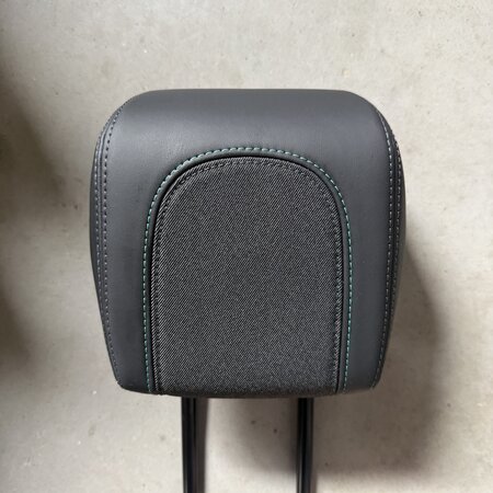 Rear Headrest Peugeot 2008II green stitching