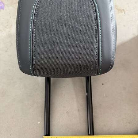 Rear Headrest Peugeot 2008II green stitching