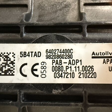 Airbags right (Dashboard) with part number 9820860280 Peugeot 208 II