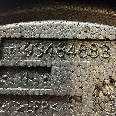 Rear wheel foam in trunk 93484683 Peugeot 208 II