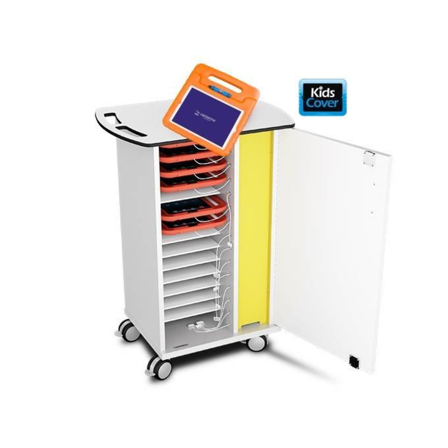 Charge Sync Case On Wheels For 15 Ipads In Protective Cases