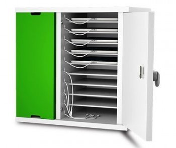 abschließbare Ladeschrank mit 10 Regalen für Tablet und iPad bis zu 11