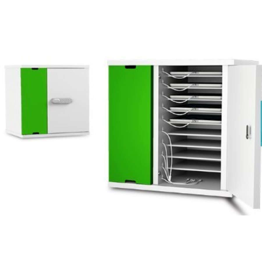 Lockable Mdm Sync And Charging Cabinet Wit 10 Bays For Tablet And