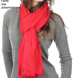 Original Pashmina Schal 70x200 cm - rot-Johannisbeere